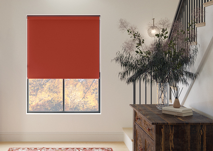 Trinity (Blackout), Poppy Red - Twist&Fit Roller Blind - Image 3